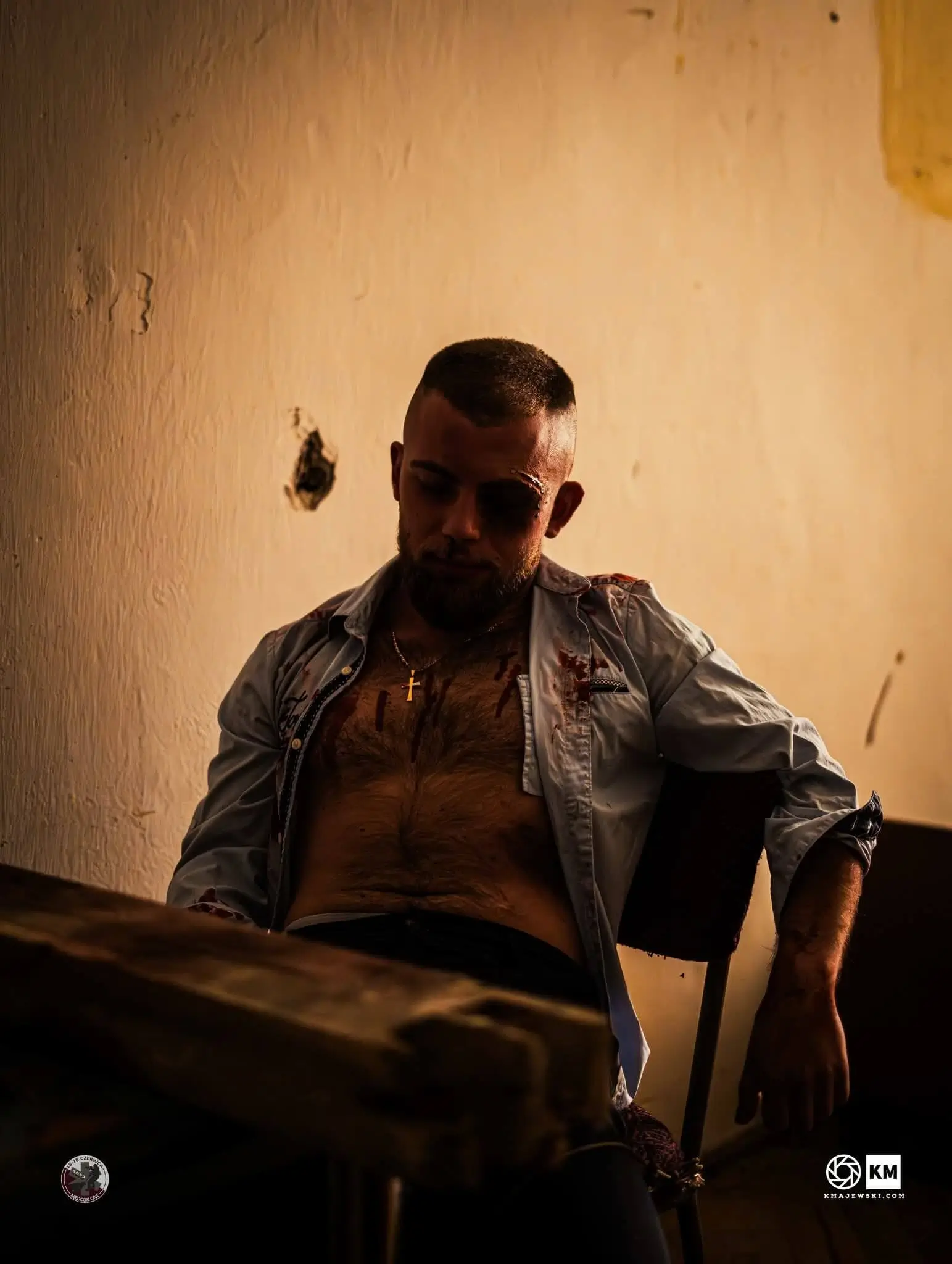 Realistyczna charakteryzacja urazów klatki piersiowej w scenariuszu szkoleniowym