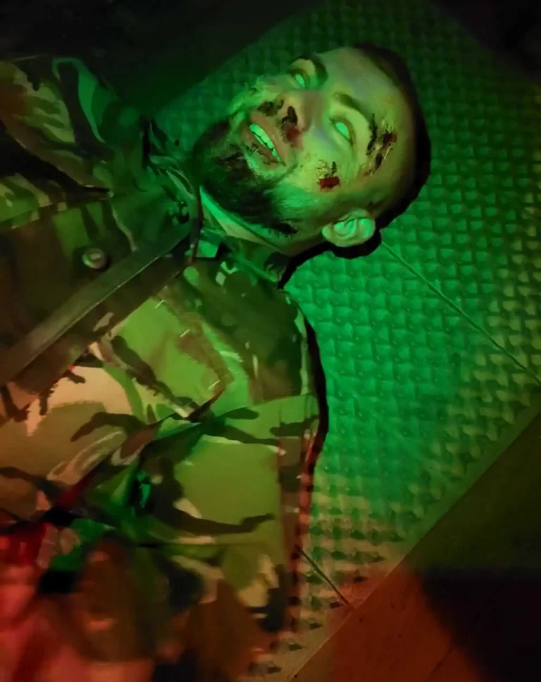 Poszkodowany w symulacji nocnej w trudnych warunkach – Wintertide 2023